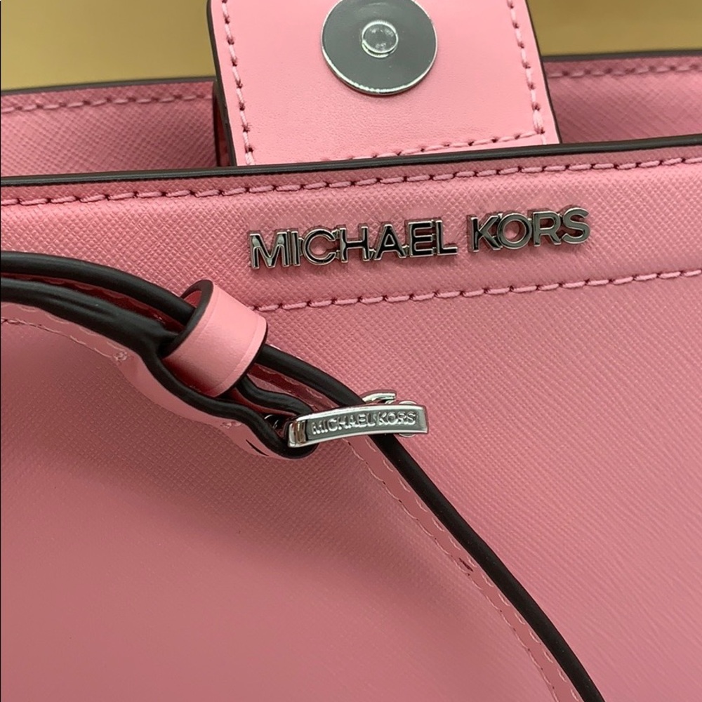 MICHAEL KORS RAYNE SM CROSSBODY CARNATION - Picture 7 of 16